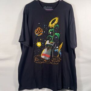 Into The AM Cosmic Sunflower Graphic Tee - Black 0717